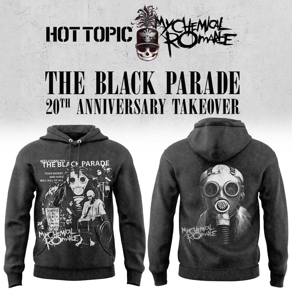 My Chemical Romance Merch Celebrate The 20th Anniversary Hoodie Presents For MCR Fans - Foxy23shop
