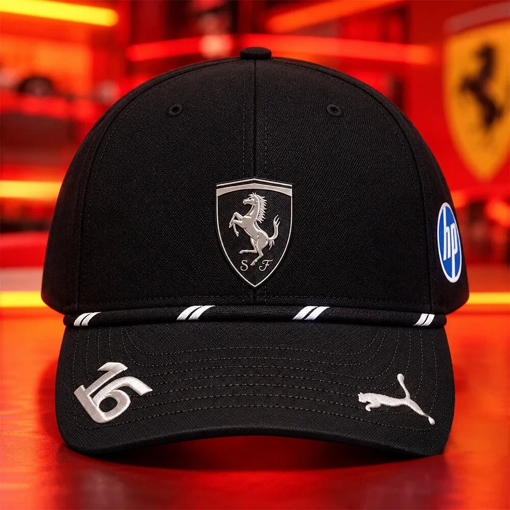 Charles Leclerc Scuderia Ferrari Singapore Hat Charles Leclerc Baseball Cap Gifts For F1 Fans - Foxy23shop