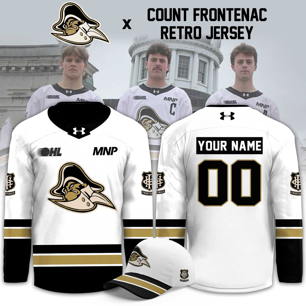 Custom Kingston Frontenacs 2026 Count Frontenac Retro Jersey Kingston Frontenacs Merch Fan Gear - Foxy23shop