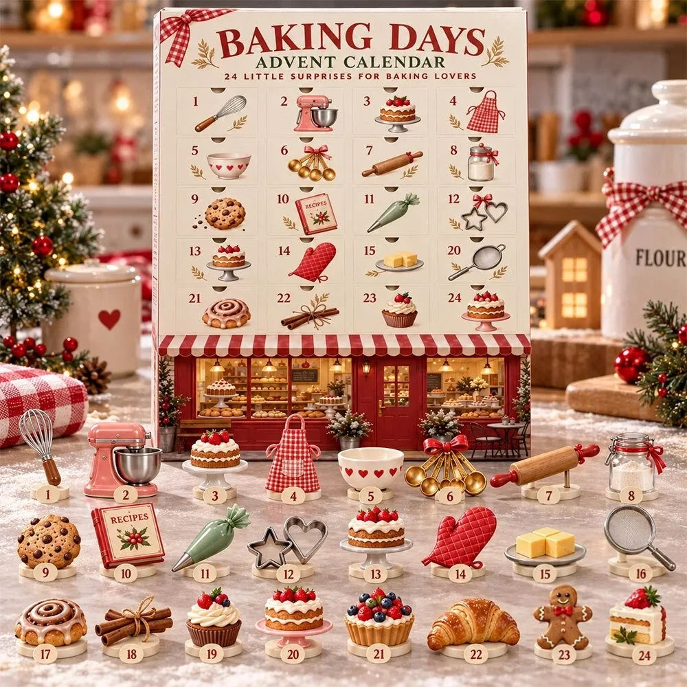 Baking Days Advent Calendar 2026 24 Days Of Surprises Blindbox Xmas Gift Ideas - Foxy23shop