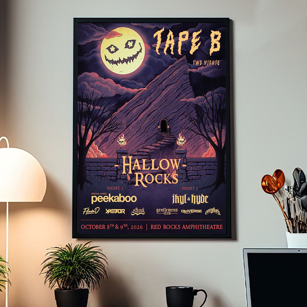 Tape B Two Nights Hallow Rocks 2026 Event Poster Tape B Poster Unique Gifts For Fans - Foxy23shop
