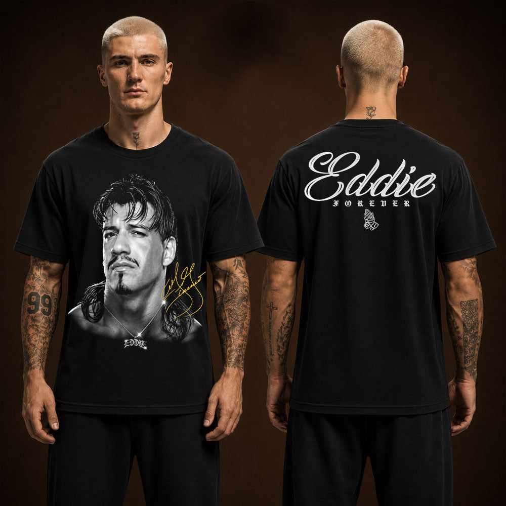 WWE Eddie Guerrero X DIOS Merch Vintage Portrait Photo And Signature Shirt WWE Fans Gifts - Foxy23shop