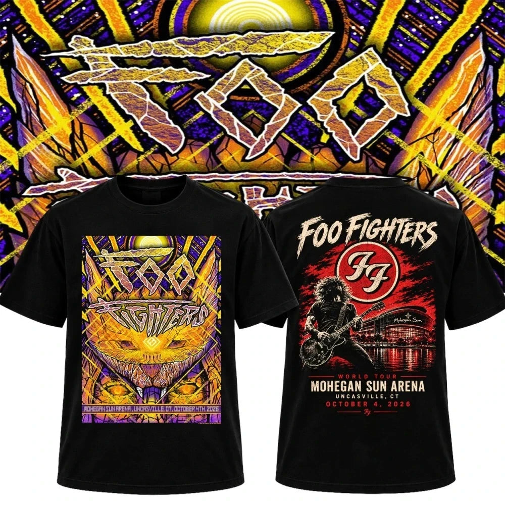 Foo Fighters Merch Mohegan Sun Arena Concert T-Shirt Presents For Rock Lovers - Foxy23shop
