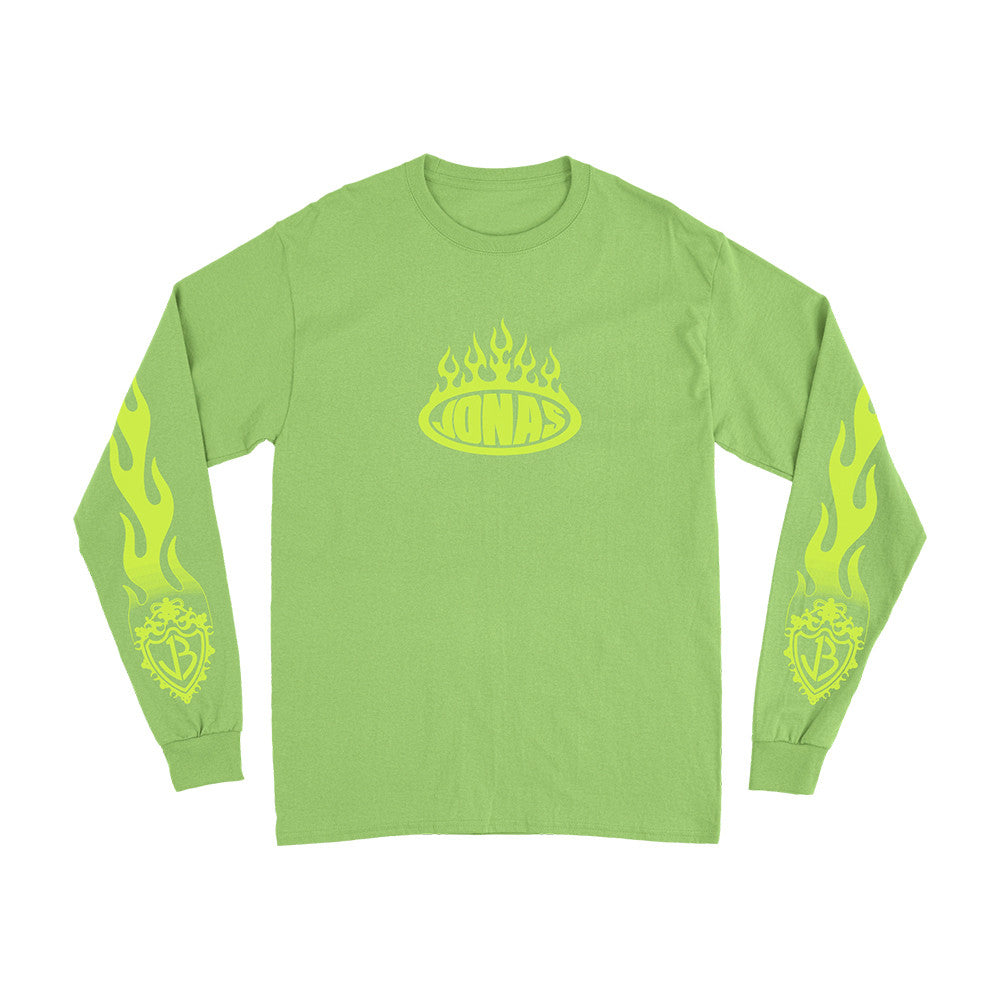 Jonas Brothers Merch Jonas Flames Long Sleeve Shirt Presents For Music Lovers - Foxy23shop