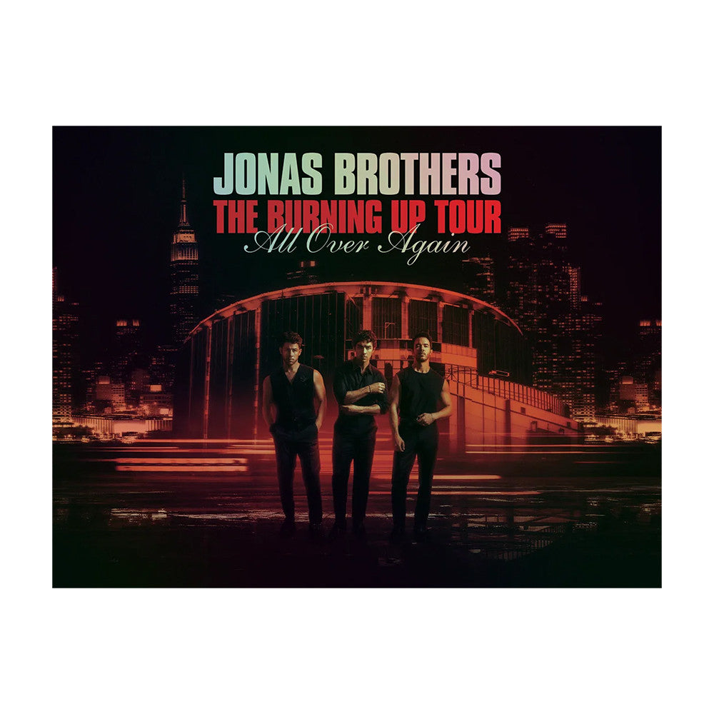 Jonas Brothers MSG Burning Up Canvas Jonas Brothers Merch Present Idea For Fans - Foxy23shop