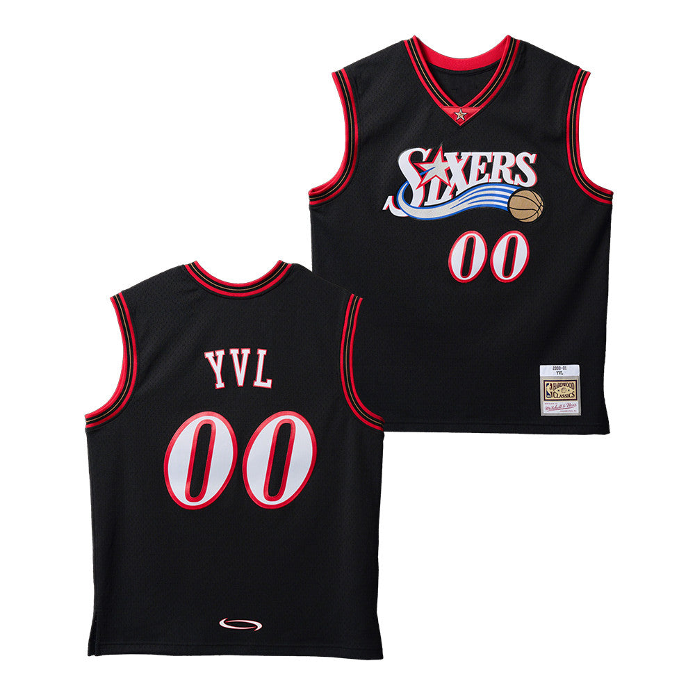 Playboi Carti x Mitchell Ness 2026 NBA Philadelphia 76ers Jersey Unique Gifts For 76ers Fans - Foxy23shop