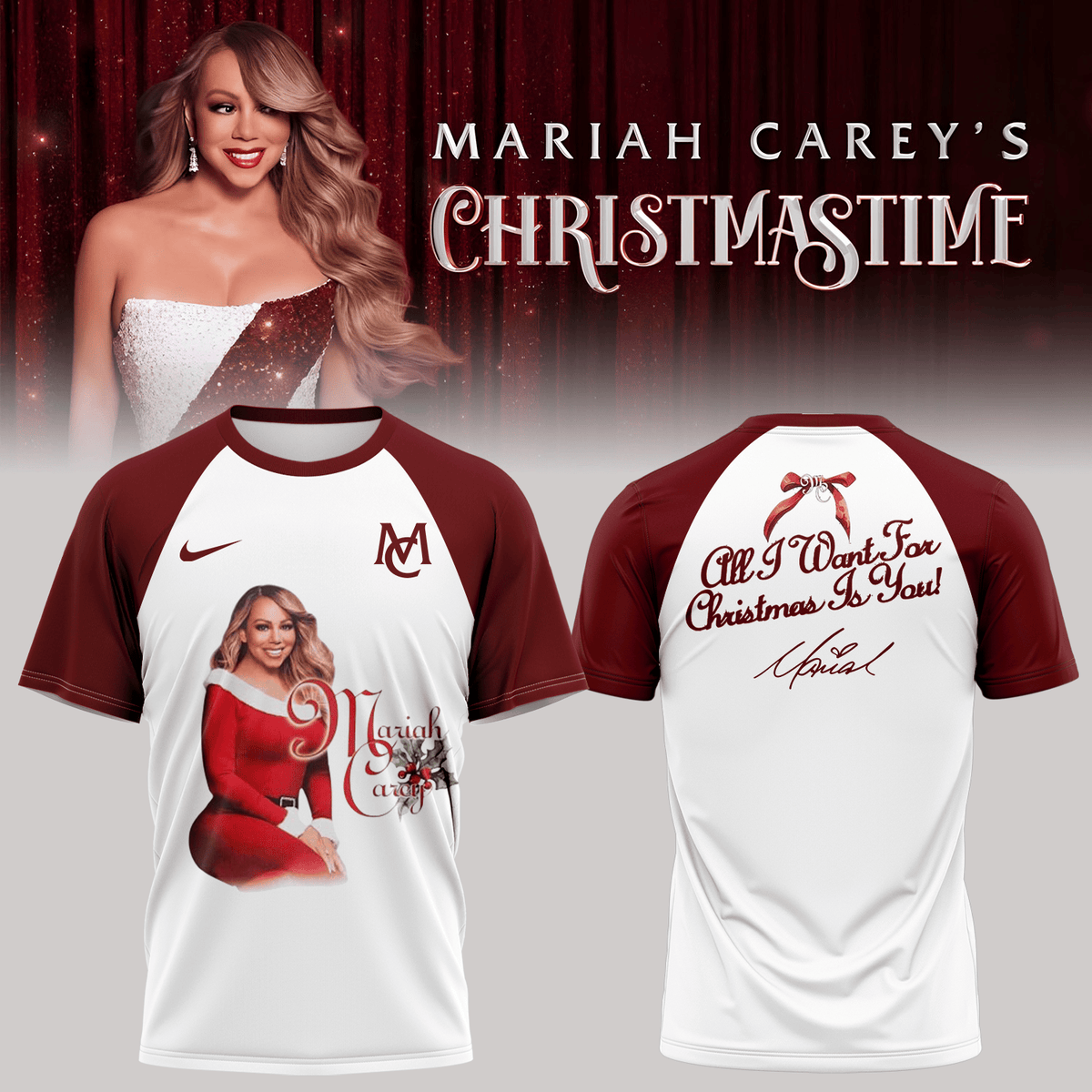 Mariah Careys Merch Christmastime Signature Shirt Unique Gift Ideas For Christmas - Foxy23shop