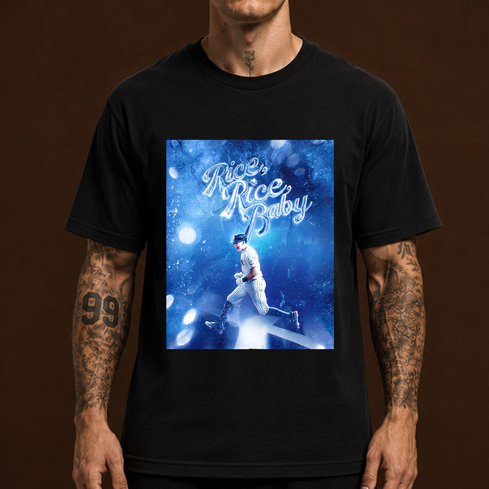 New York Yankees 2026 Ben Rice Game Tying Home Run T-Shirt Gifts For Knicks Fans - Foxy23shop