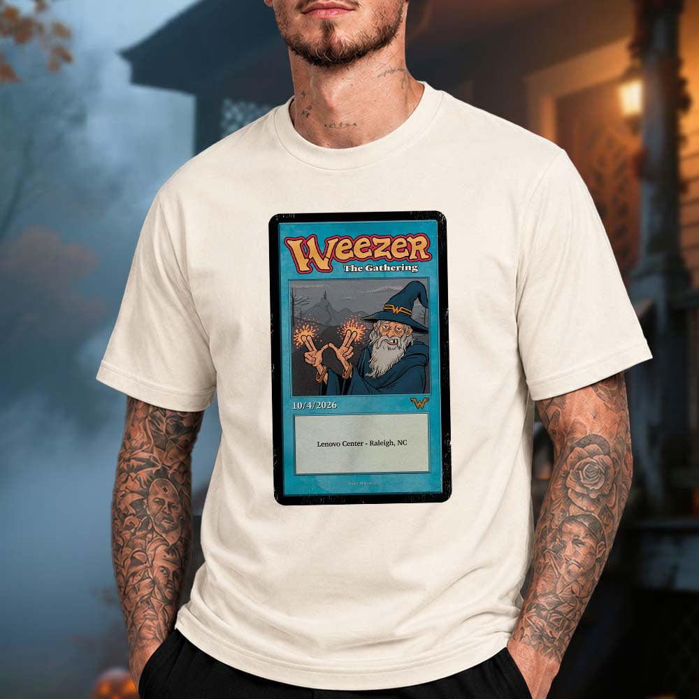 Weezer Merch Raleigh NC Event Poster T-Shirt Weezer Clothes Gifts For Music Lovers - Foxy23shop