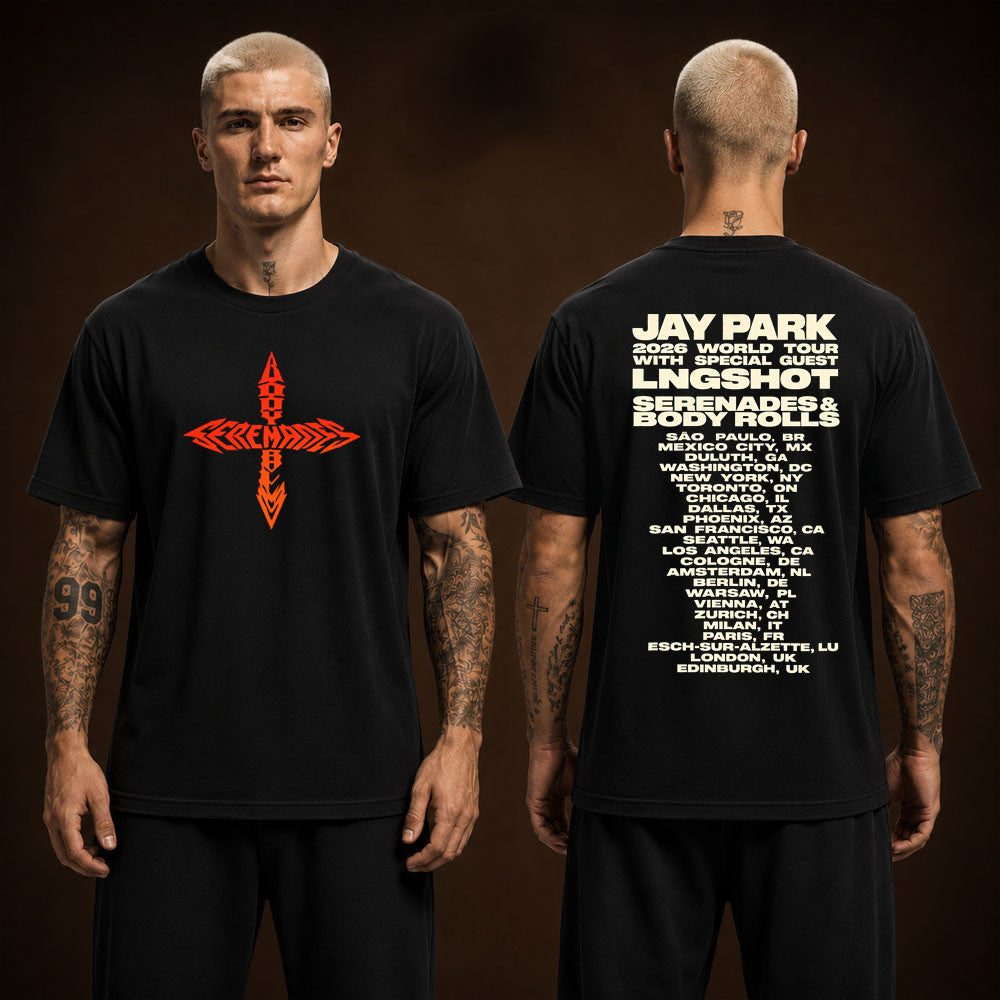 Jay Park Merch 2026 World Tour Serenades And Body Rolls Routing T-Shirt Gifts For Jay Park Lovers - Foxy23shop