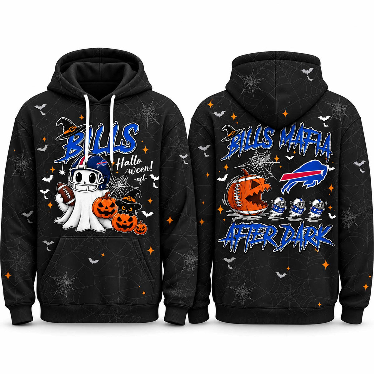 Buffalo Bills Halloween Bills Mafia After Dark Hoodie Halloween Gifts For Football Lovers - Foxy23shop