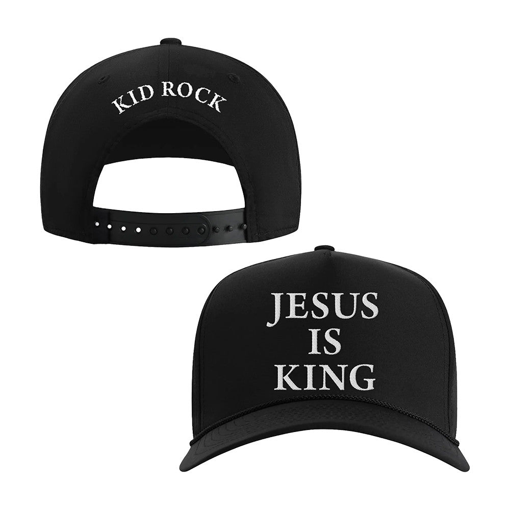 Kid Rock Jesus Is King Black Hat Kid Rock Baseball Cap Present For Rock Fans - Foxy23shop