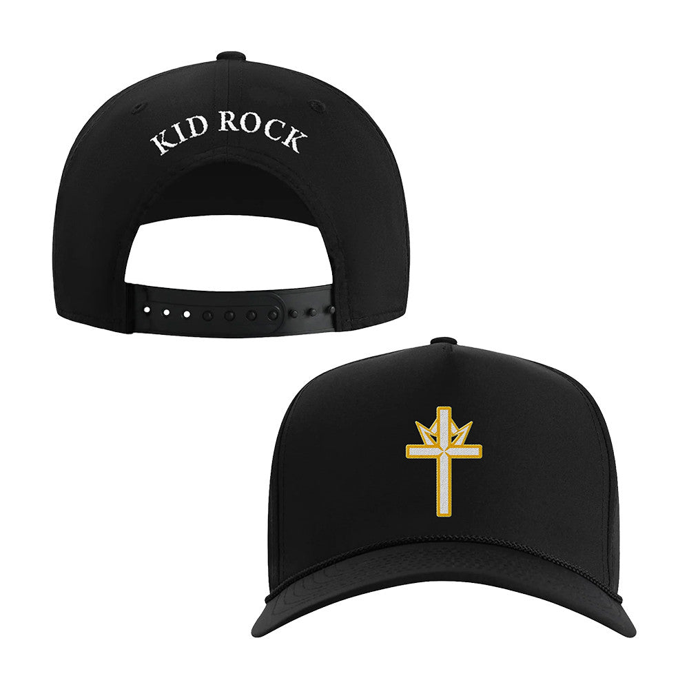 Kid Rock Jesus Is King Cross Black Hat Kid Rock Baseball Cap Presents For Fans - Foxy23shop