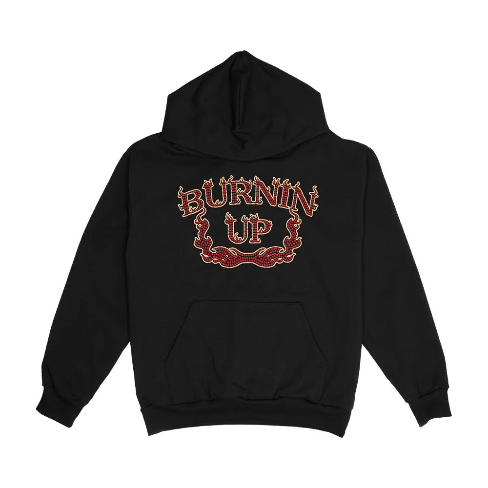 Jonas Brothers Merch Burning Up Black Hoodie Jonas Brothers Hooded Sweatshirt - Foxy23shop