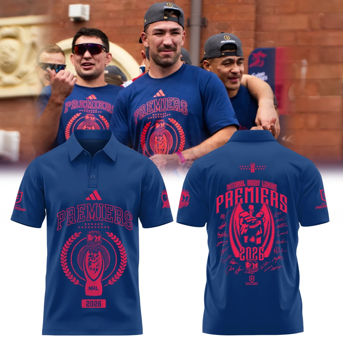 Sydney Roosters NRL Premiers 2026 Polo Shirt Sydney Roosters Merch Best Fan Gears - Foxy23shop