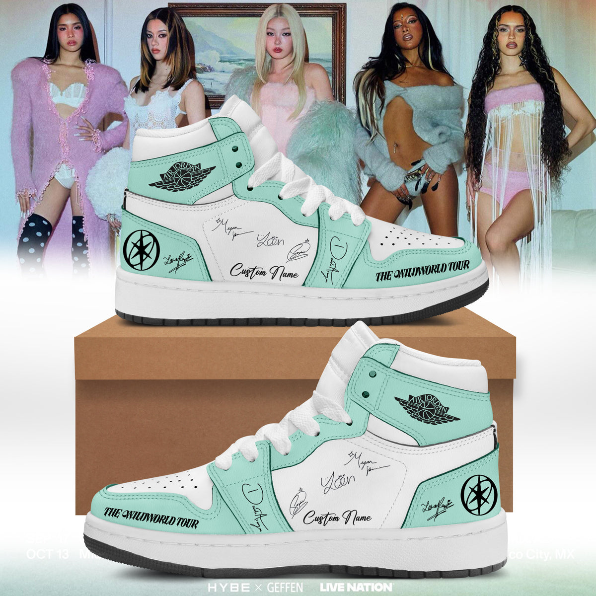 Custom Katseye Merch The Wildworld Tour Sneakers Katseye Lover Gift Ideas - Foxy23shop
