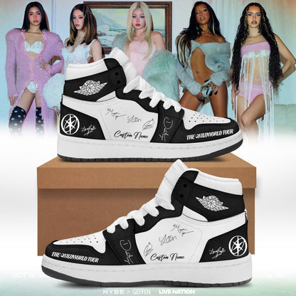 Personalized Katseye The Wildworld Tour Signatures Sneakers Custom Katseye Shoes Presents For Fan - Foxy23shop