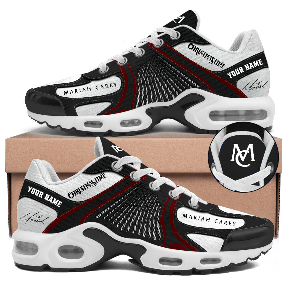 Personalized Mariah Careys Christmastime Sneakers Mariah Carey Shoes Gifts For Music Lover - Foxy23shop