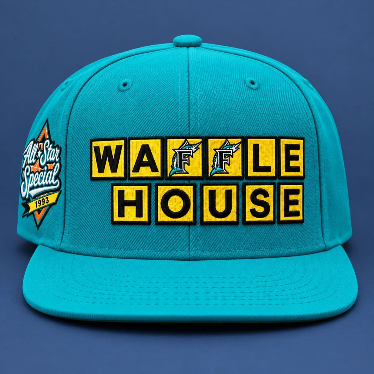 Florida Marlins All Star Waffle House Snapback Hat Florida Marlins Merch Presents For Baseball Lovers - Foxy23shop