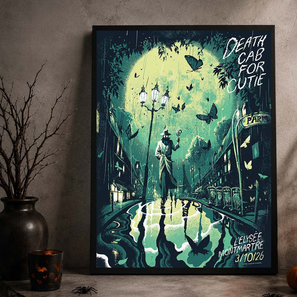 Death Cab For Cutie Paris FR Event Poster Death Cab For Cutie Merch Presents For Fans - Foxy23shop