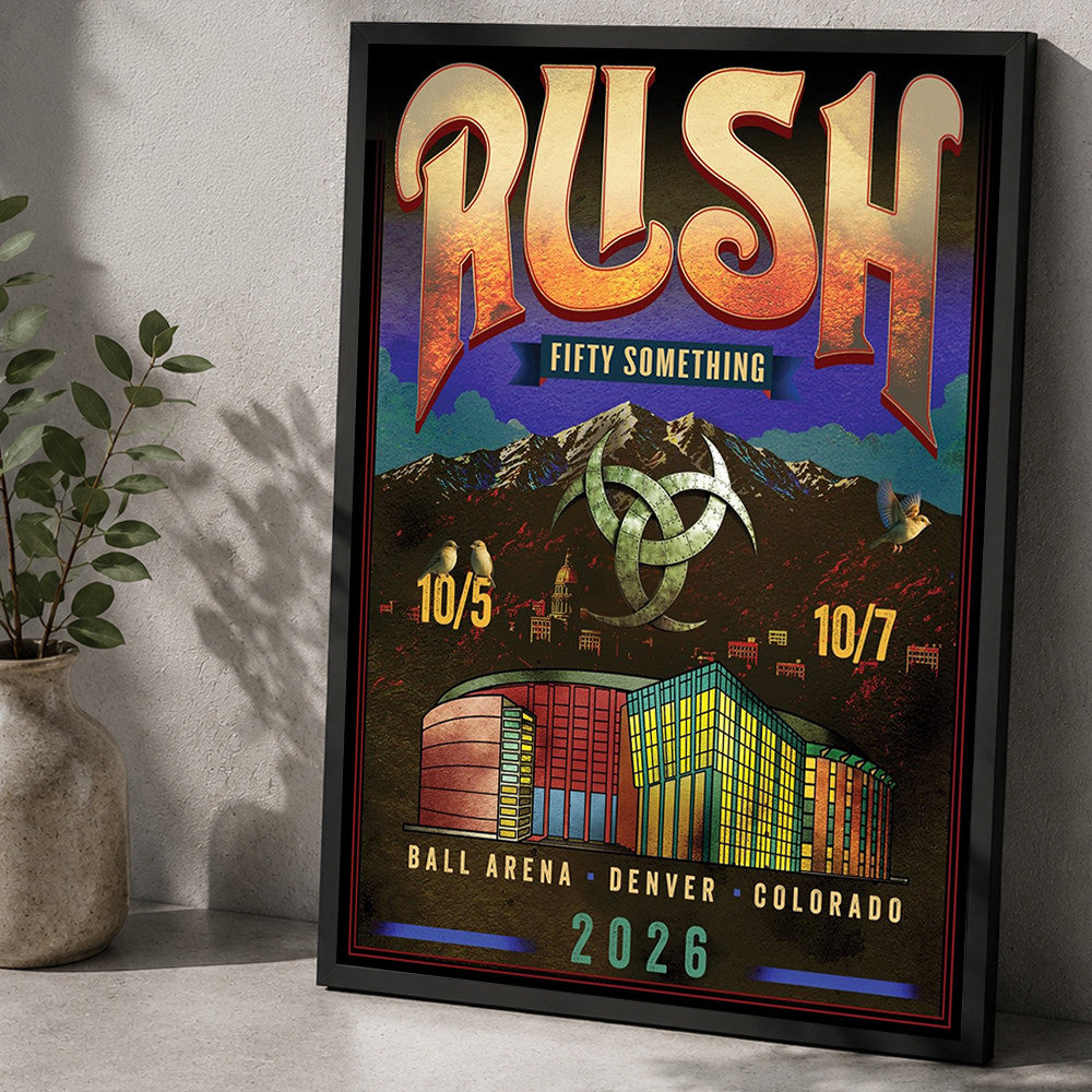Rush Denver CO Event Poster Rush Merch Presents Idea For Rock Lovers - Foxy23shop