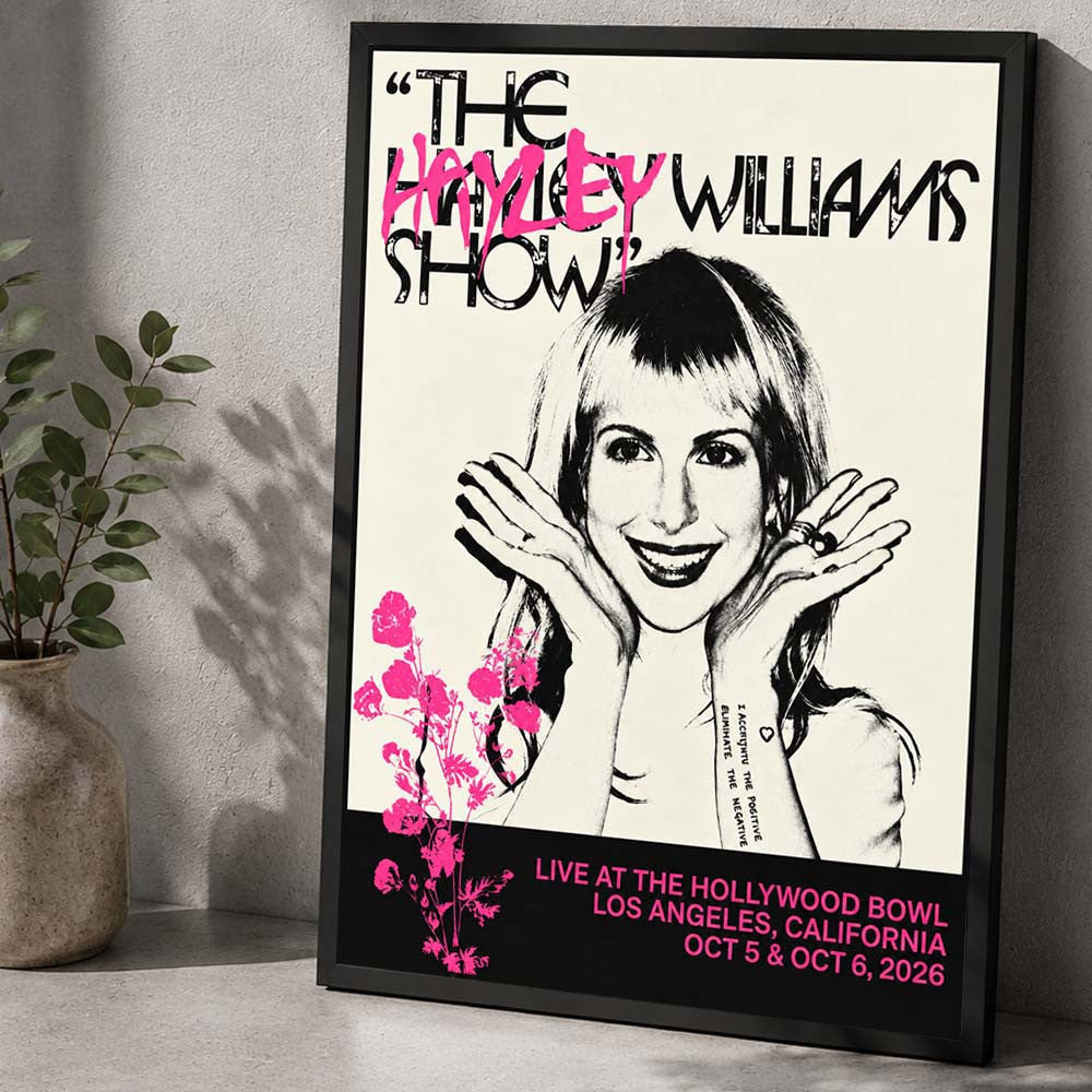 Hayley Williams Los Angeles CA Event Poster Hayley Williams Merch Presents For Fans - Foxy23shop