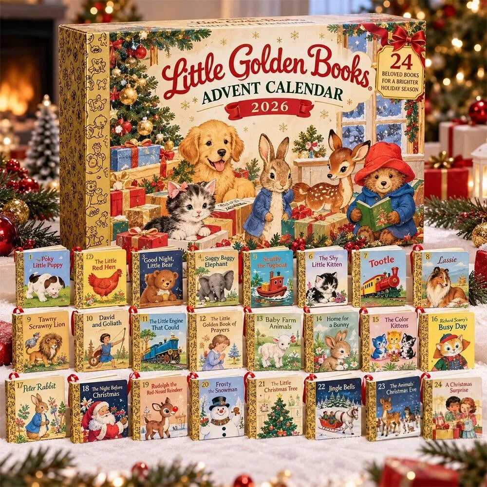 Little Golden Books 2026 Advent Calendar Christmas Eve Countdown Xmas Gifts For Pet Lovers - Foxy23shop