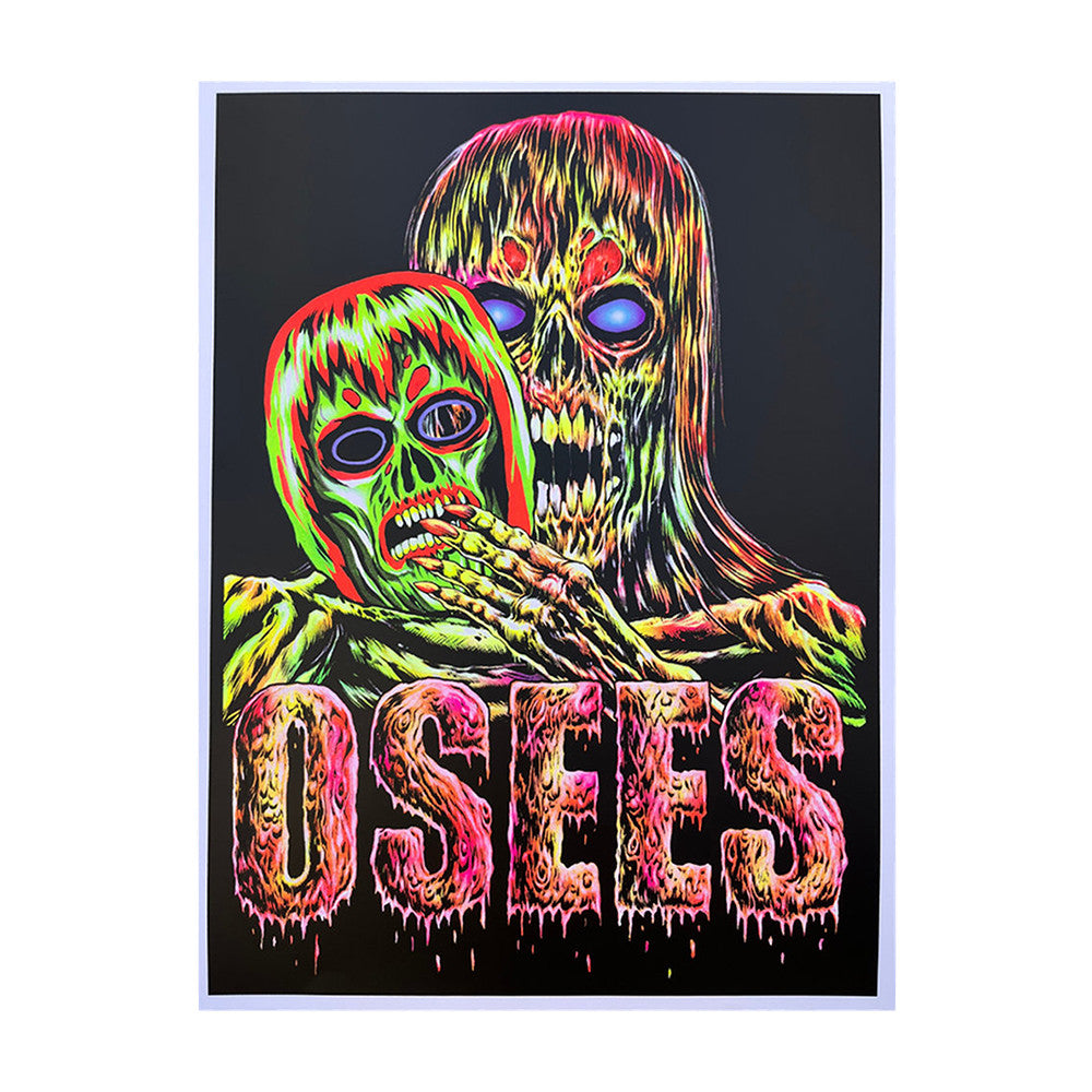 Osees x Skinner Merch Zombie Mask Poster Osees Merch Presents For Rock Lovers - Foxy23shop