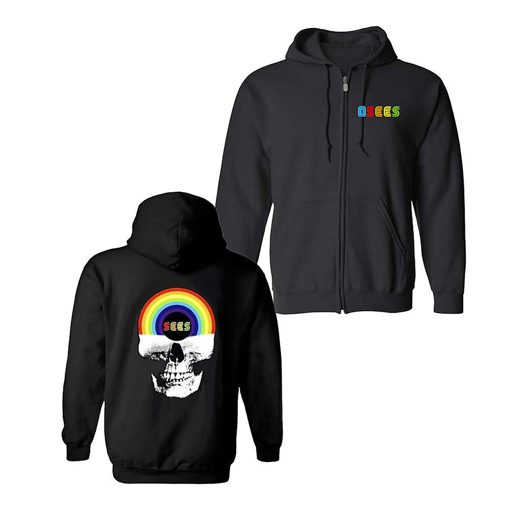 Osees Merch Brainbow Zip Hoodie Osees Apparel Rock Lover Presents - Foxy23shop