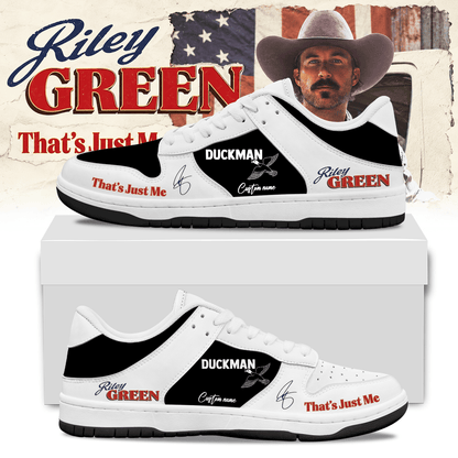 Custom Riley Green Merch Thats Just Me Tour 2027 Sneakers Country Lovers Gifts - Foxy23shop