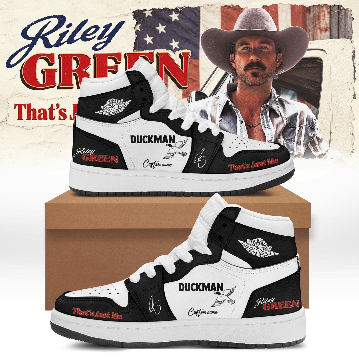 Custom Riley Green Thats Just Me Tour 2027 Sneakers Riley Green Shoes - Foxy23shop