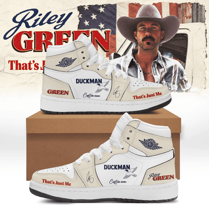 Personalized Riley Green Thats Just Me Tour 2027 Sneaker Riley Green Shoes Gifts For Boyfriend - Foxy23shop