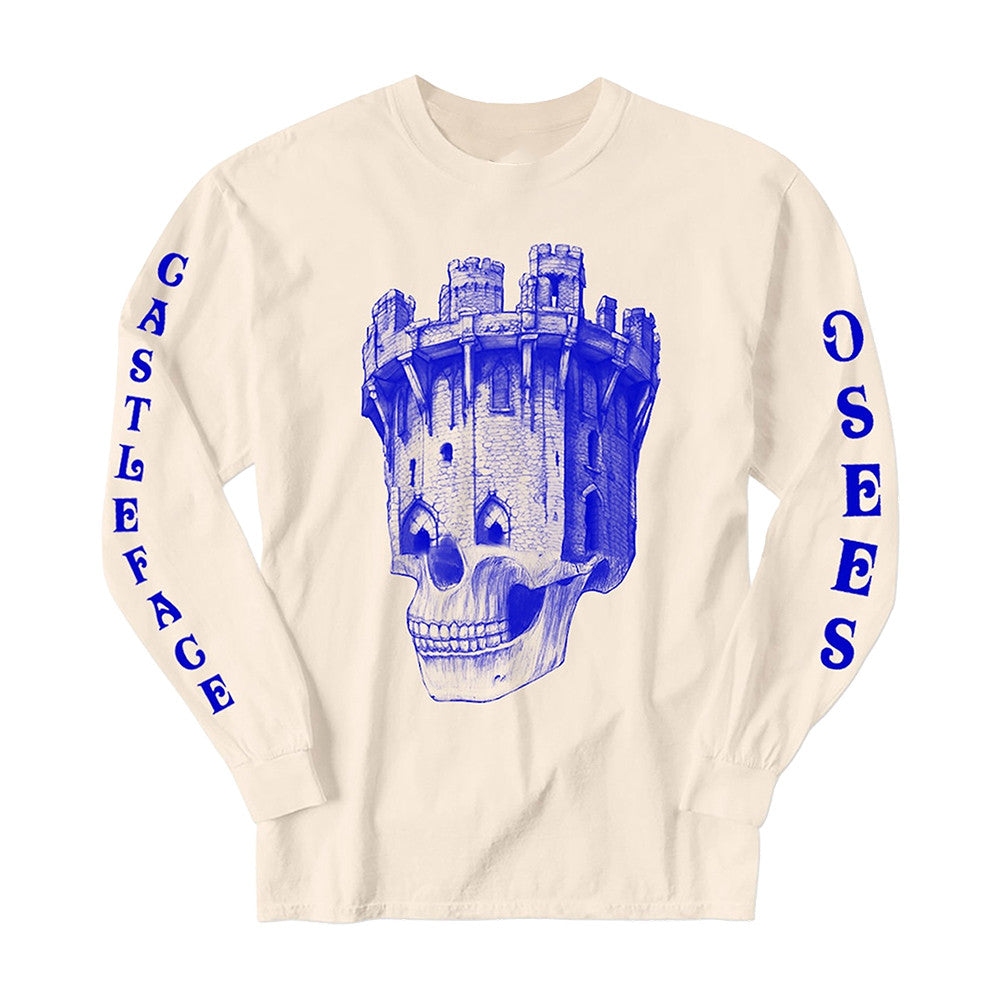 Osees Merch Castleskull Off White Long Sleeve Shirt Gifts Ideas For Osees Lovers - Foxy23shop
