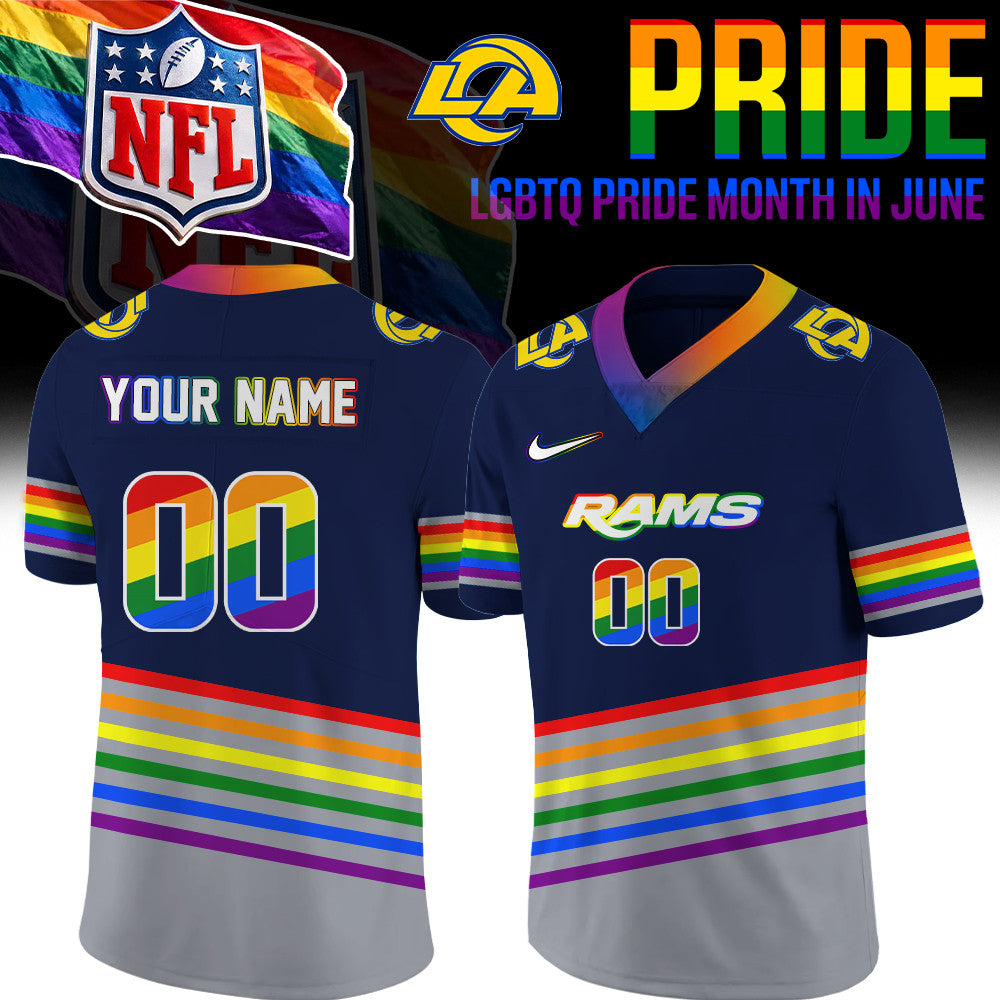 Custom Los Angeles Rans Merch LGBTQ Pride Month Jersey Gifts For Ramily - Foxy23shop