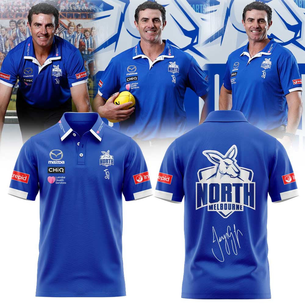 North Melbourne Coach Jaymie Graham Polo Shirt North Melbourne Lover Gifts - Foxy23shop