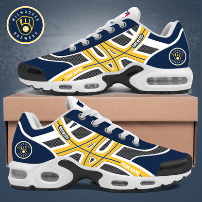 Custom Milwaukee Brewers 2026 Baseball Sneakers Milwaukee Brewers Merch Fan Gear - Foxy23shop