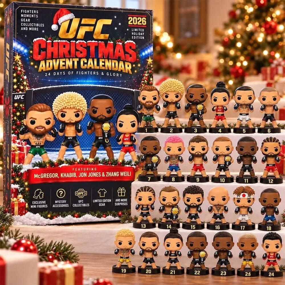 24 Days Of Fighter 2026 UFC Christmas Advent Calendar Xmas Countdown Gifts For UFC Fans - Foxy23shop
