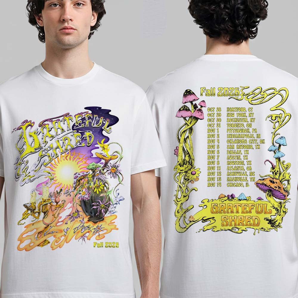 Grateful Shred Fall 2026 Tour Schedule Dates T-Shirt Grateful Shred Merch Music Lover Gifts - Foxy23shop