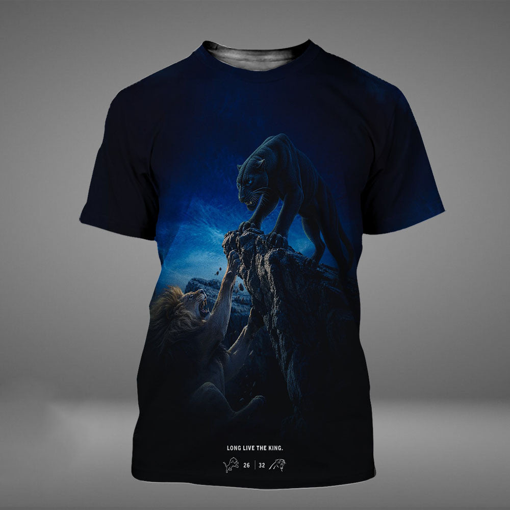 NFC Carolina Panthers VS Detroit Lions Long Live The King T-Shirt Presents For Brother - Foxy23shop
