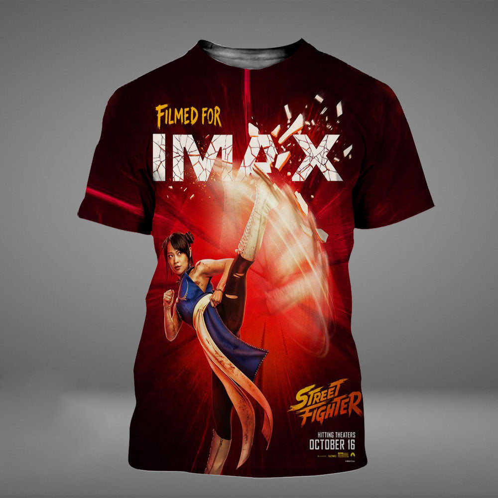 Street Fighter 2026 Movie Filmed For IMAX Chun Li Poster T-Shirt Street Fighter Clothing Gifts For Fans - Foxy23shop
