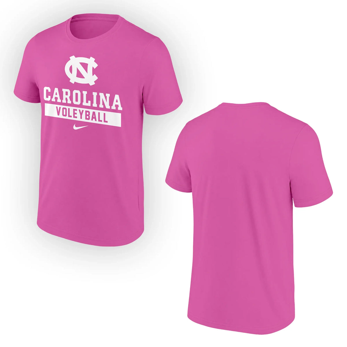 North Carolina Tar Heels Pink Out Volleyball T-Shirt North Carolina Tar Heels Clothes Fan Gear - Foxy23shop