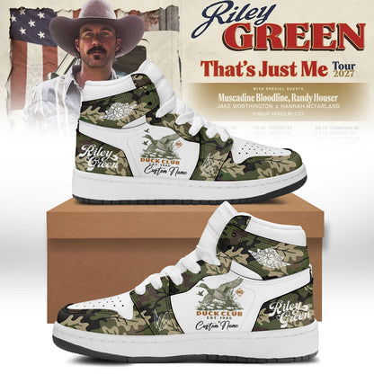 Personalized Riley Green That's Just Me Tour 2026 Sneakers Riley Green Shoes Gift Ideas - Foxy23shop