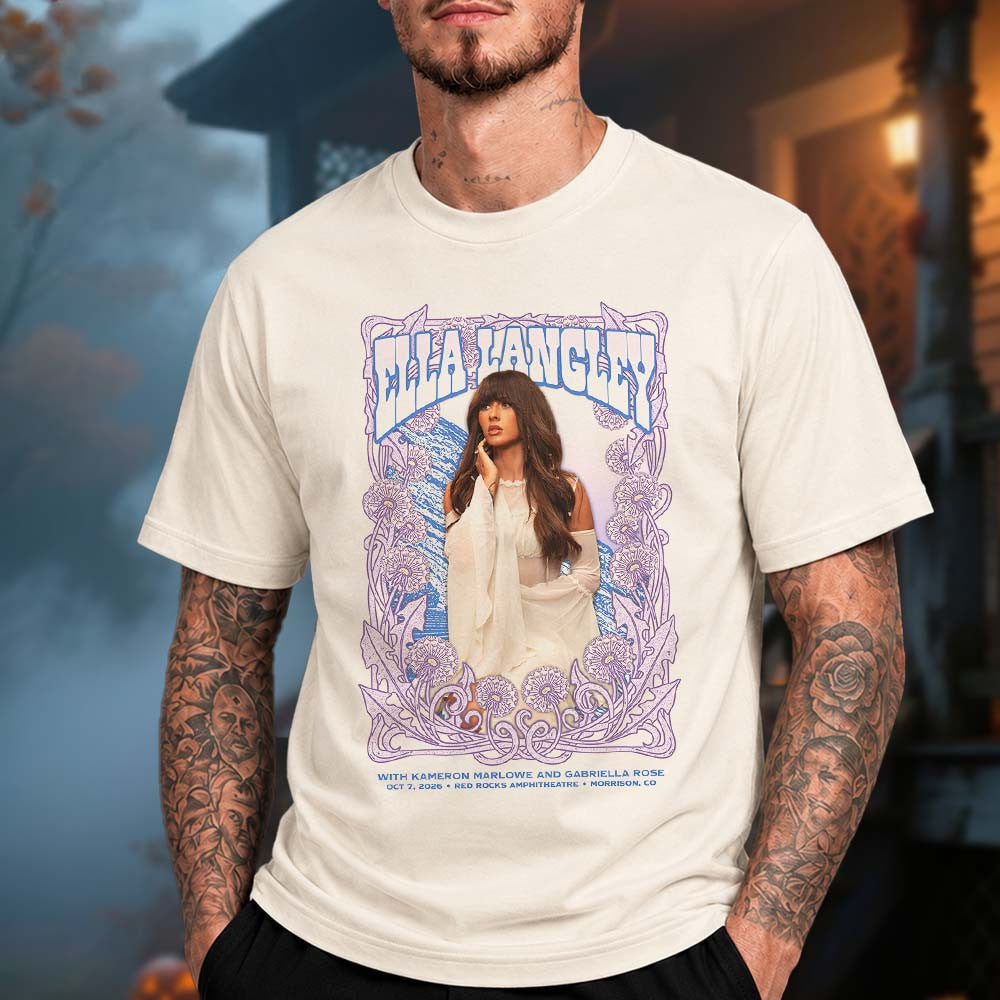 Ella Langley Morrison CO Event Poster T-Shirt Ella Langley Merch Music Lover Gifts - Foxy23shop