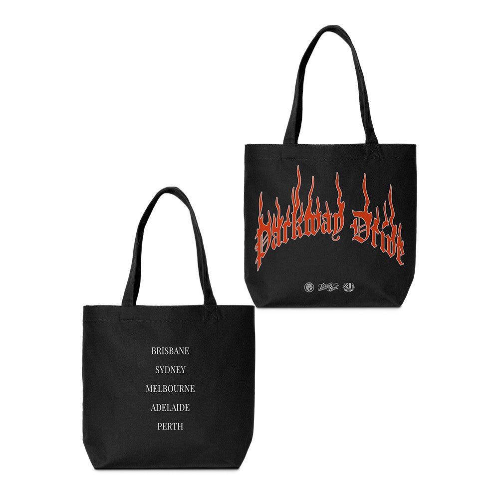 Parkway Drive Flame Tote Bag Parkway Drive Merch Presents For Music Lovers - Foxy23shop