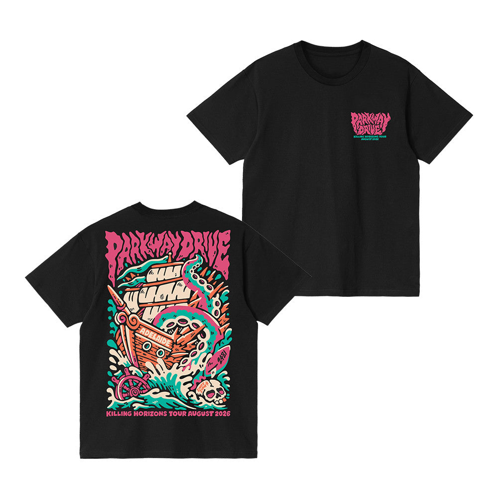 Parkway Drive Merch Killing Horizons Tour Adelaide T-Shirt Gifts For Parkway Drive Fans - Foxy23shop