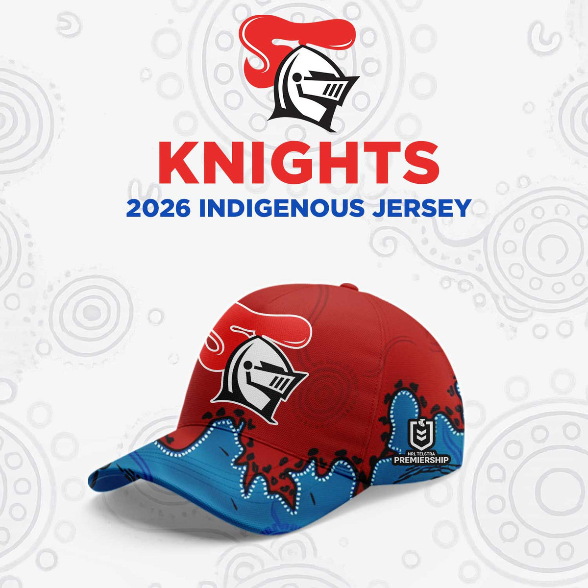 Knights 2026 Indigenous Baseball Cap Newcastle Knights Rugby Hat Gift For Brothers - Foxy23shop