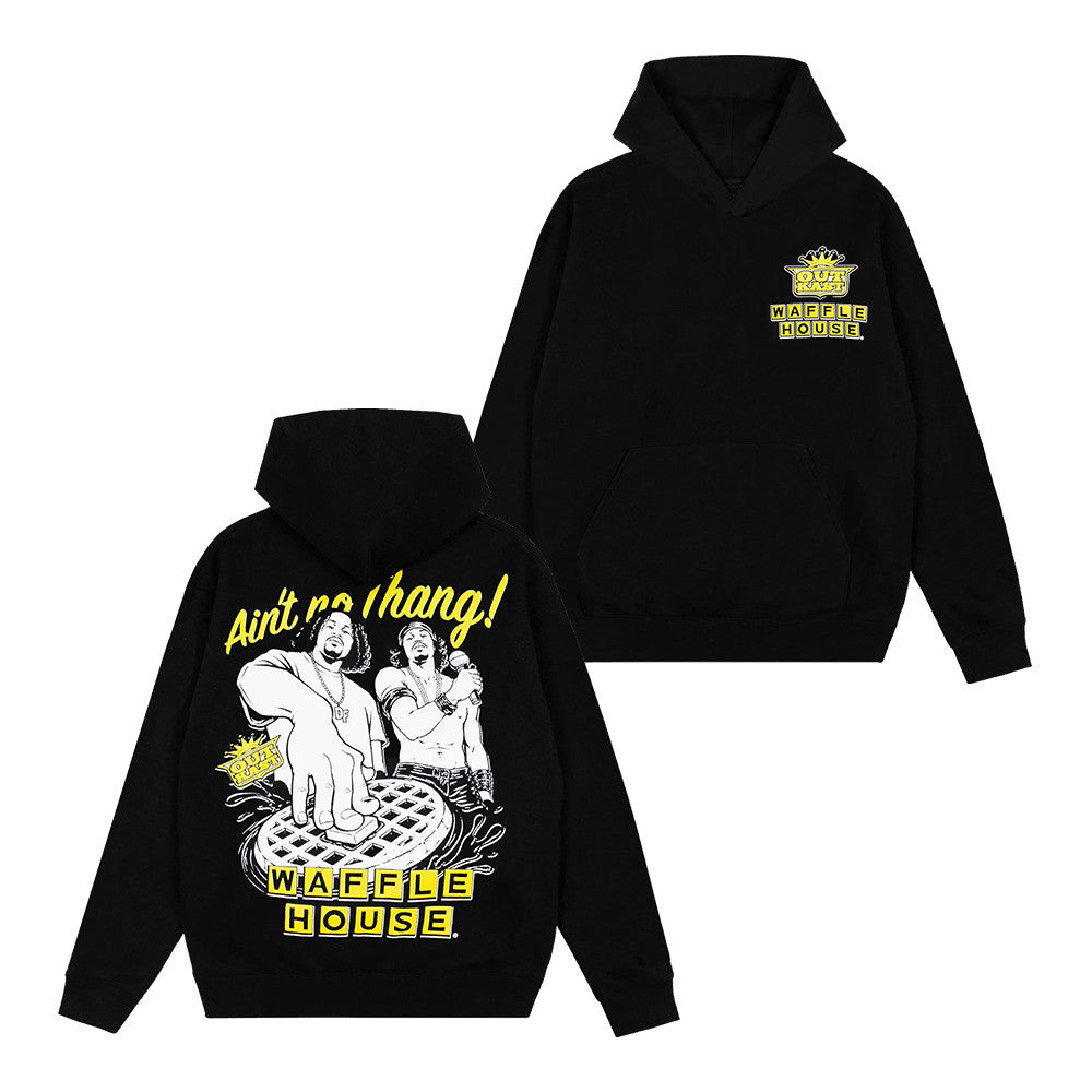Outkast x Waffle House Merch Waffle Record Hoodie Best Gifts For Outkast Lovers - Foxy23shop