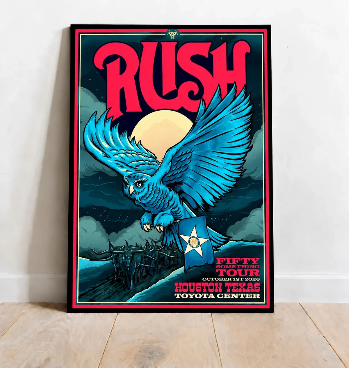 Fifty Something Tour 2026 Houston Poster Rush Merch Gift For Rock Music Lovers - Foxy23shop