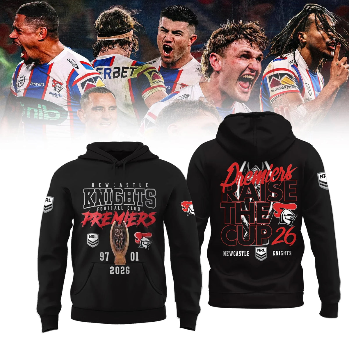 Newcastle Knights Hoodie Newcastle Knights Team Apparel Gift For Sports Fans - Foxy23shop