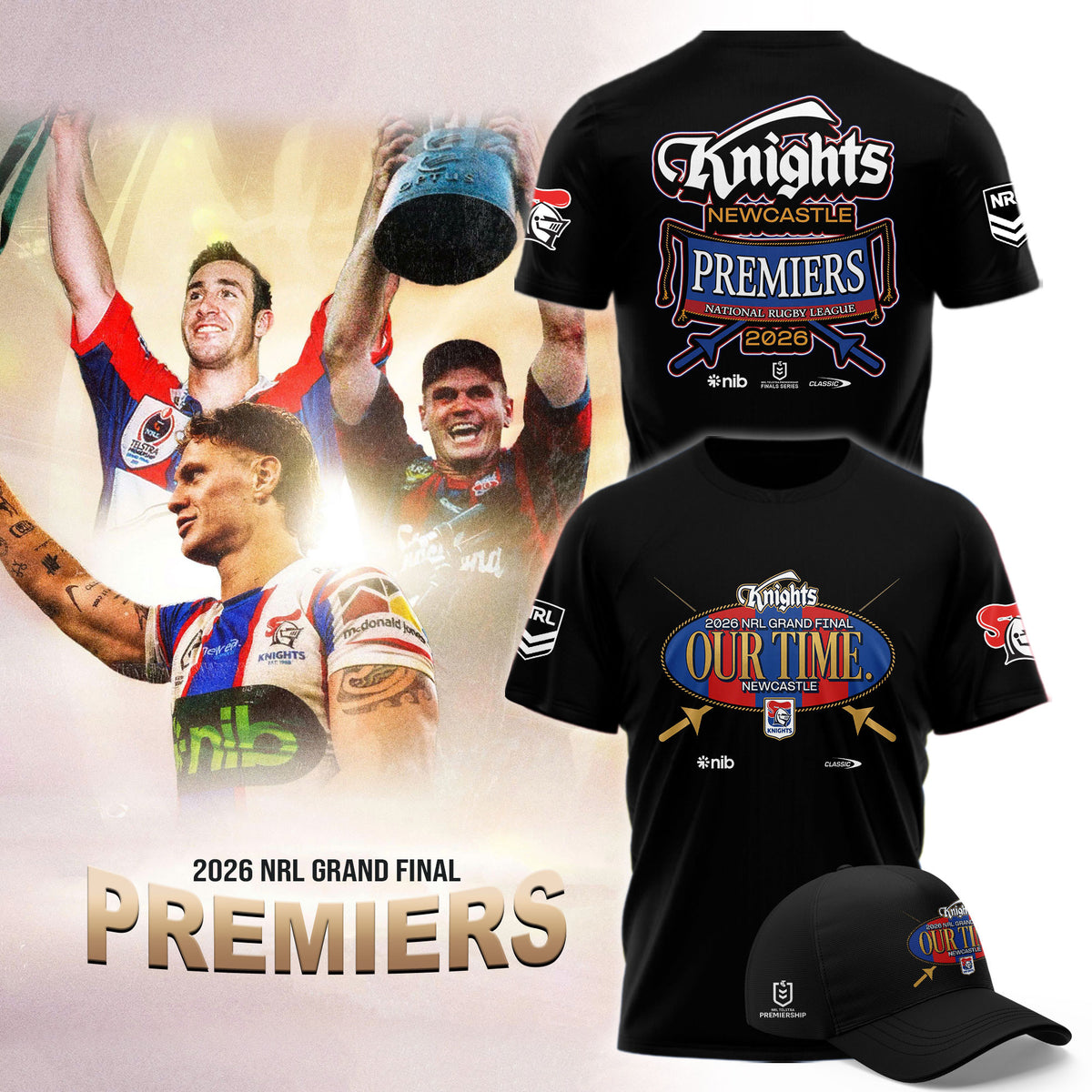 Newcastle Knights Premiers 2026 T-Shirt Newcastle Knights Merch Gift For Best Friends - Foxy23shop